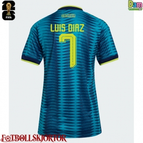 Colombia Luis Diaz #7 Bortatröja Dam VM 2026 Kortärmad